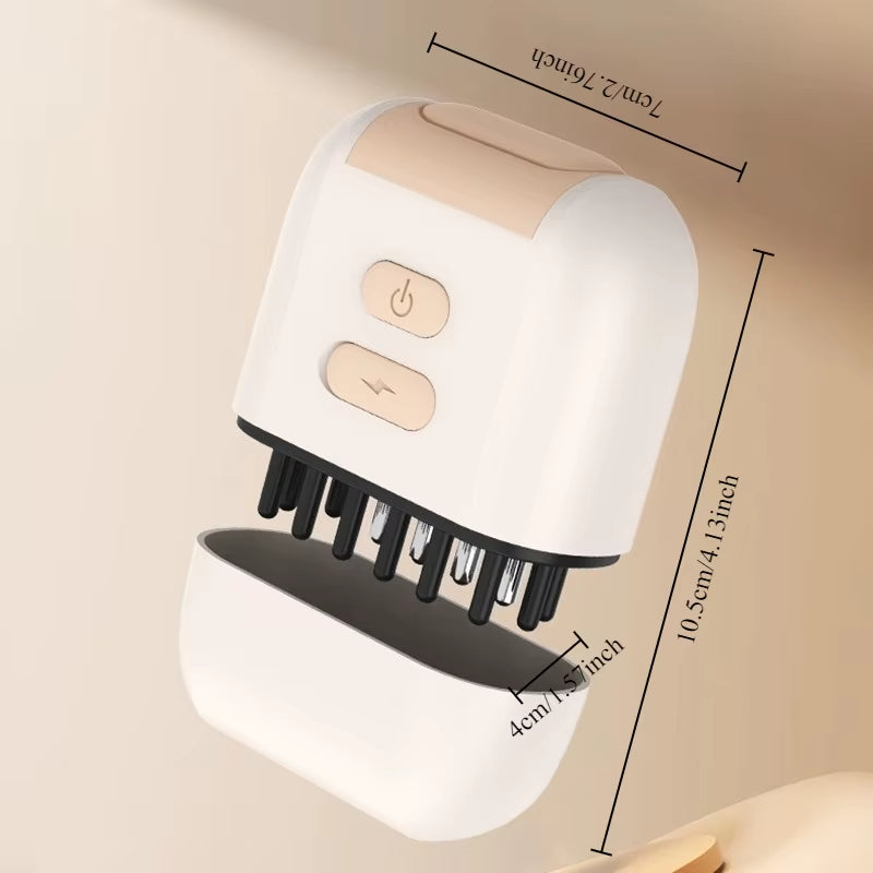 EMS Microcurrent Scalp Massager | Red Light Therapy | 15Ml Liquid Tank for Hair Growth.