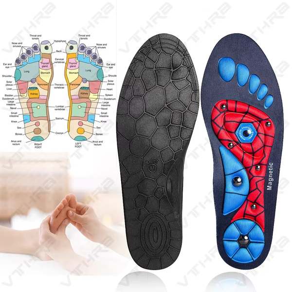 FlexArch™ Magnetic Massage Insoles – Acupressure Arch Support for Foot Pain Relief & Comfort