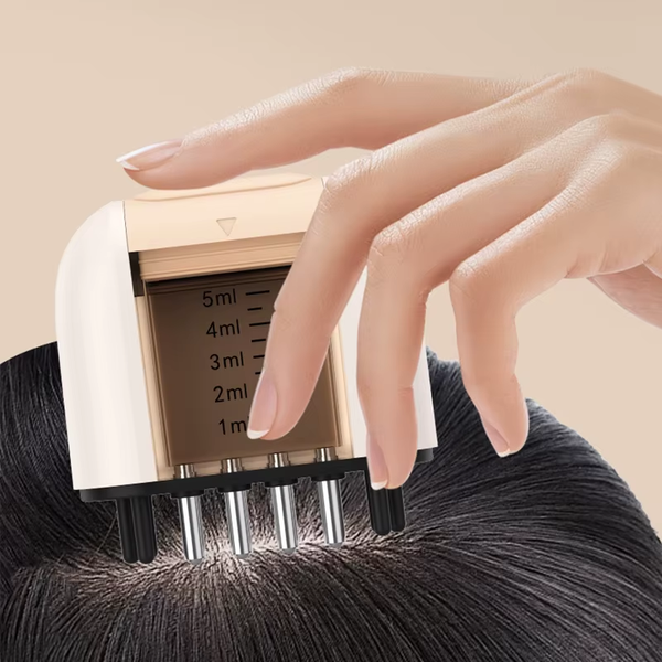 EMS Microcurrent Scalp Massager | Red Light Therapy | 15Ml Liquid Tank for Hair Growth.