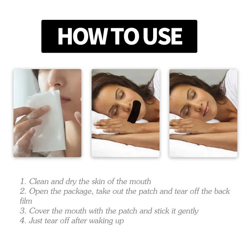 SleepSeal™ Mouth Strips – Gentle Overnight Support for Quiet, Restful Sleep
