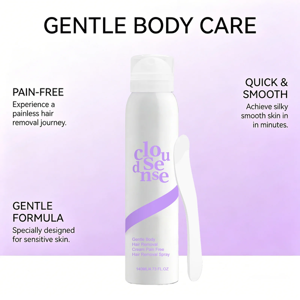 BareGlow™ Hair Removal Spray – Fast & Painless Full Body Hair Remover