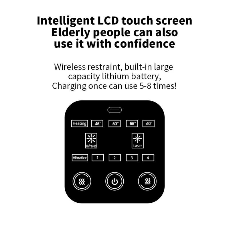 Multifunctional Smart Cordless Knee Massager Vibration Knee Relaxing Massage Machine Joint Knee Device Gifts for Frinds