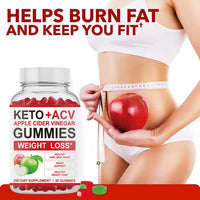 Apple Cider Vinegar Gummies Supplement┃Apple Flavor Non-Gmo Gluten Free Gummies┃Boost Metabolism & Body Shaping