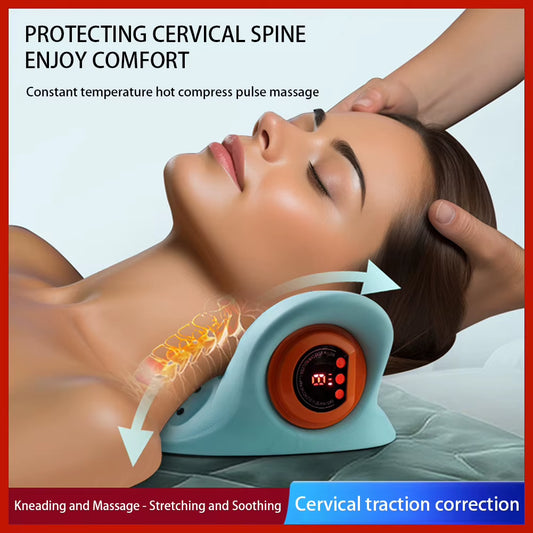 NeckRelief Pro™ Cervical Traction Massager – Portable Neck & Acupoint Therapy Pillow