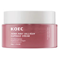  Pink Collagen Capsule Cream┃Anti-Wrinkle┃Hydrating┃Glowing┃Increase Elasticity 5%┃Niacinamide Hydrolyzed Collagen.