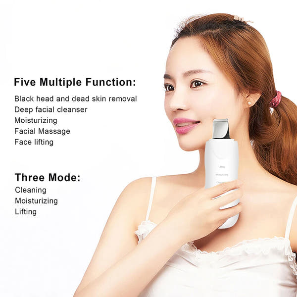 PoreWave Pro™ Ultrasonic Skin Scrubber – Deep Pore Cleanser & Facial Exfoliating