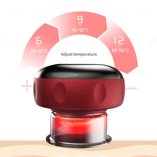 Electric Cupping Therapy Massager┃Vacuum Suction Cups┃Adjustable Cupping Guasha Massage Tool┃Muscle Stimulator