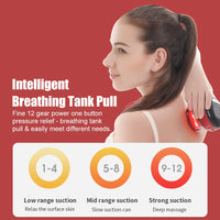 Electric Cupping Therapy Massager┃Vacuum Suction Cups┃Adjustable Cupping Guasha Massage Tool┃Muscle Stimulator