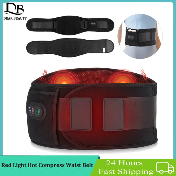 ThermaCore™ Red Light Therapy Heating Waist Massager & Lumbar Support Belt