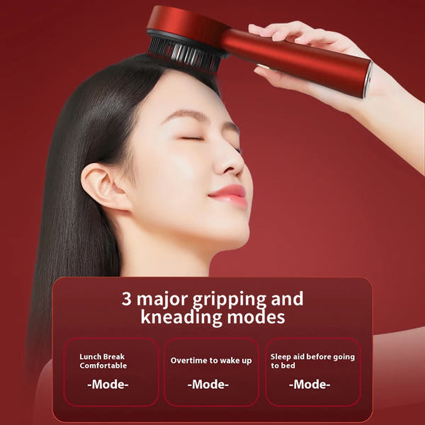 Electric Scalp Massager┃3 Modes┃Portable Red Light Laser Comb for Hair Follicle.