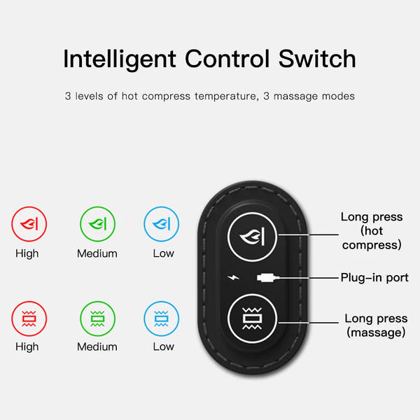 Electric Neck Massage Pillow Heating Vibration Neck Massager Back Cervical Traction Relax Sleeping Memory Foam Spine Support