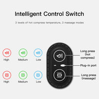 Electric Neck Massage Pillow Heating Vibration Neck Massager Back Cervical Traction Relax Sleeping Memory Foam Spine Support