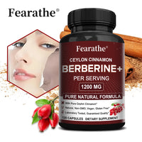 Berberine with Ceylon Cinnamon Capsules┃Supports Immune System┃Antioxidant┃Balance┃Liver Health┃Digestion