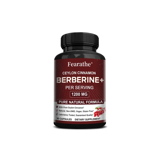 Berberine with Ceylon Cinnamon Capsules┃Supports Immune System┃Antioxidant┃Balance┃Liver Health┃Digestion