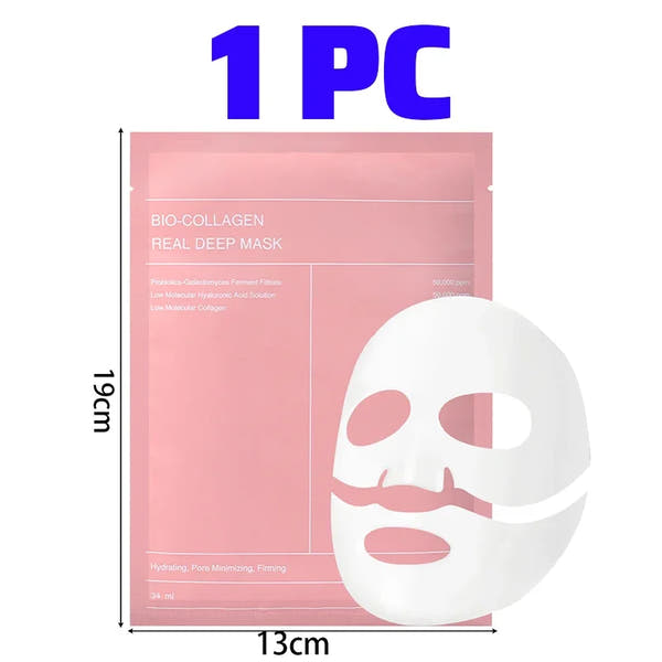 BioCollaGlow™ Collagen Face Mask – Deep Hydrating & Pore Minimizing Firming Sheet Mask
