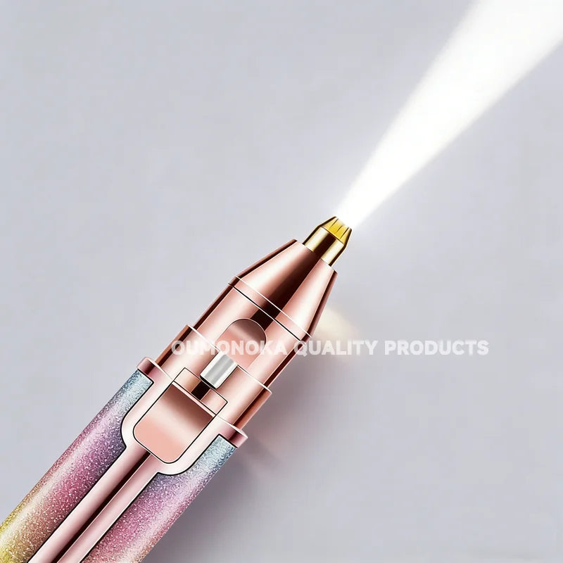BrowSilk™ Precision Facial Hair Trimmer – Portable Eyebrow & Face Hair Remover
