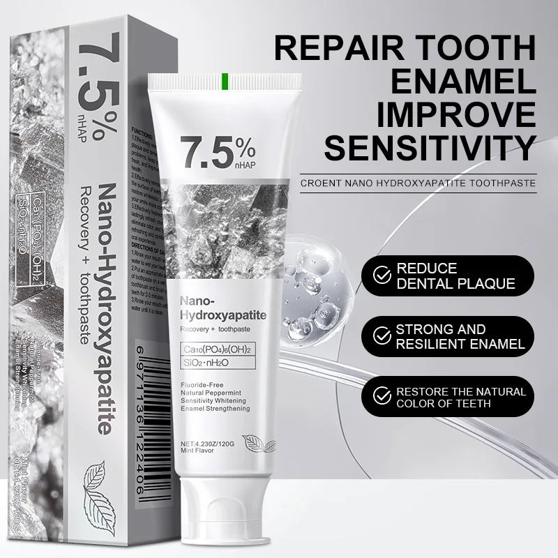 EnamelGuard™ Hydroxyapatite Toothpaste – Gentle Mint Whitening Toothpaste for Fresh Breath & Daily Oral Care