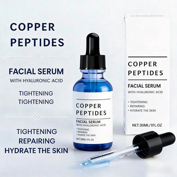HydraFusion™ Copper Peptide & Hyaluronic Acid Serum – Deep Hydration, Brightening & Skin Repair