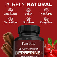 Berberine with Ceylon Cinnamon Capsules┃Supports Immune System┃Antioxidant┃Balance┃Liver Health┃Digestion
