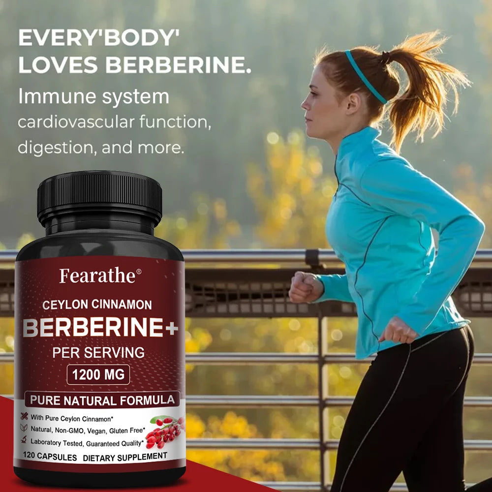 Berberine with Ceylon Cinnamon Capsules┃Supports Immune System┃Antioxidant┃Balance┃Liver Health┃Digestion