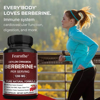 Berberine with Ceylon Cinnamon Capsules┃Supports Immune System┃Antioxidant┃Balance┃Liver Health┃Digestion