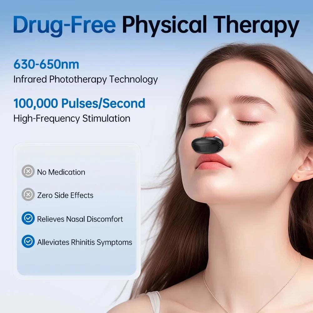 ClearNose™ Red Light Nasal Therapy – Smart Infrared Device for Daily Nasal Care 