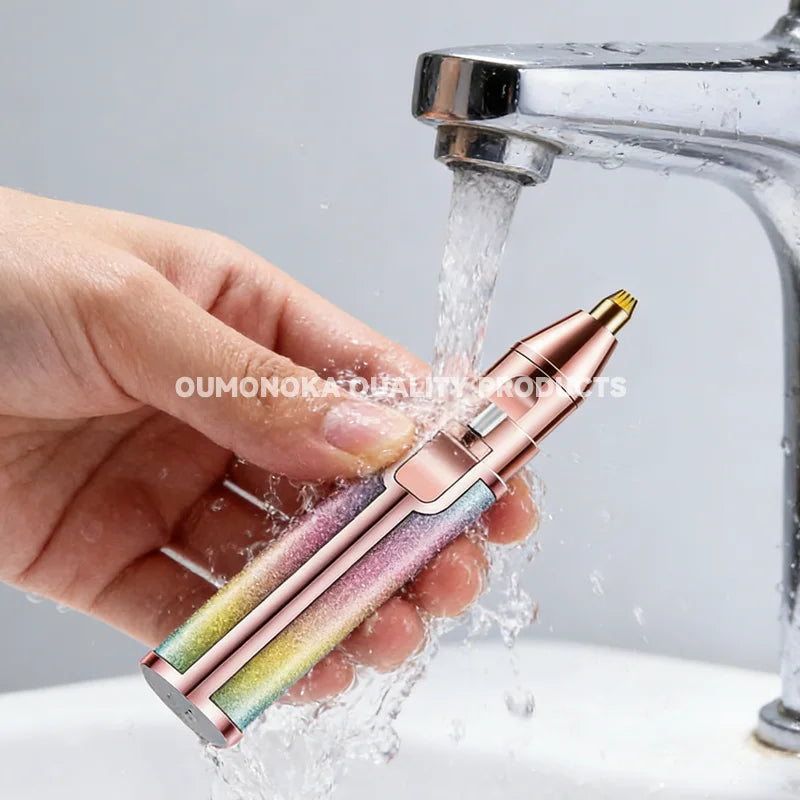 BrowSilk™ Precision Facial Hair Trimmer – Portable Eyebrow & Face Hair Remover