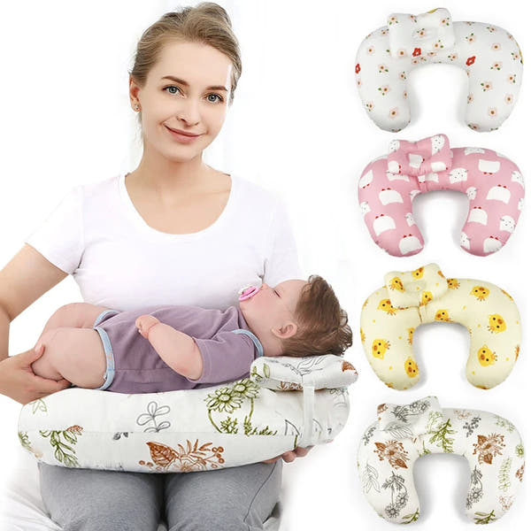 NurturaNest™ Nursing Pillow – U-Shaped Support for Comfortable, Stress-Free Breast Feeding