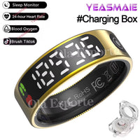 Smart Ring with Display Screen and Touch - Health Manager