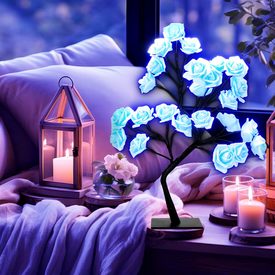 LED Rose Tree┃USB Powered Artificial Flower.