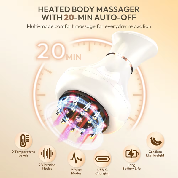 LymphoSculpt™ Electric Lymphatic Drainage Body Massager with Heat & Vibration