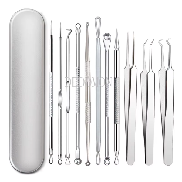 Professional Blackhead & Acne Extraction Tool Kit – Stainless Steel Pore Cleaner Needles for Deep Facial Cleansing (4/6/8/11 PCS Set)
