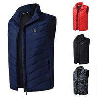 Men Winter Heated Vest | USB Safe Constant Temperature Vest | Outdoor Infrared Heating Vest | Carbon Fiber Thermal Waistcoat.
