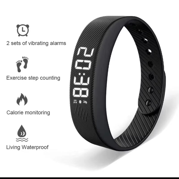 PulseTrack™ Waterproof Smart Fitness Bracelet – Advanced Health & Activity Monitor