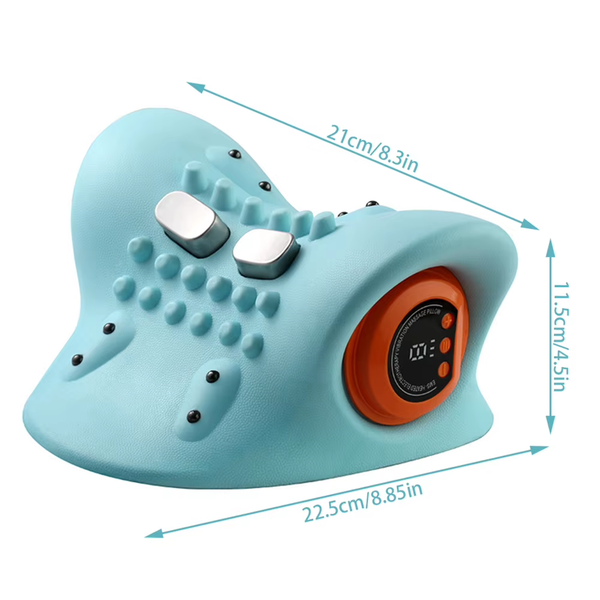 NeckRelief Pro™ Cervical Traction Massager – Portable Neck & Acupoint Therapy Pillow