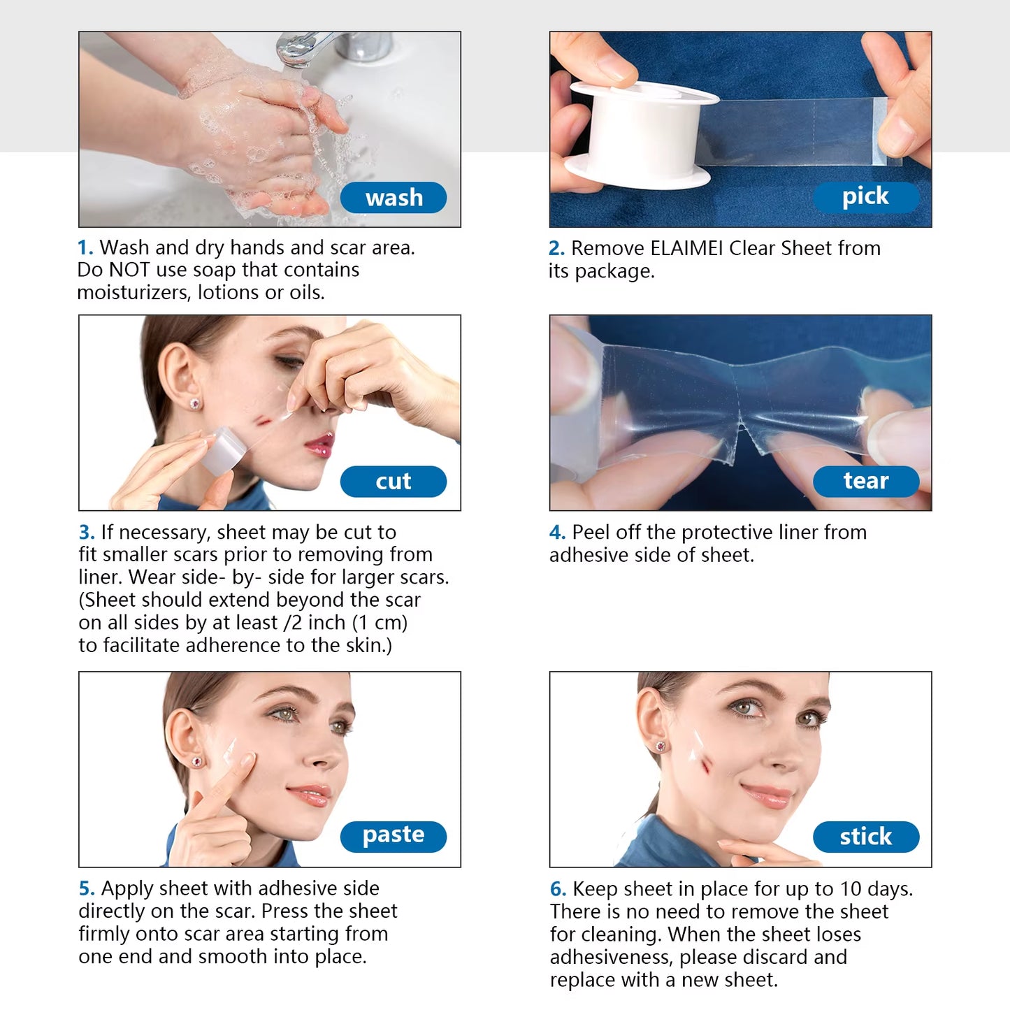 ScarSmooth™ Silicone Scar Repair Tape – Reusable Self-Adhesive Scar Treatment Roll