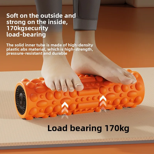 VibeRoll™ Electric Foam Roller – Deep Tissue Muscle Recovery & Vibrating Massage Roller
