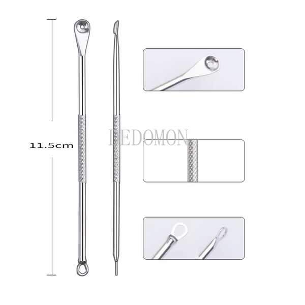 Professional Blackhead & Acne Extraction Tool Kit – Stainless Steel Pore Cleaner Needles for Deep Facial Cleansing (4/6/8/11 PCS Set)