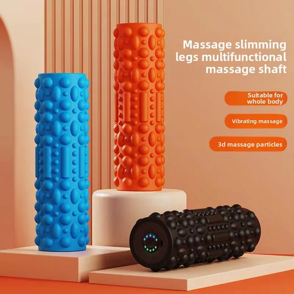 VibeRoll™ Electric Foam Roller – Deep Tissue Muscle Recovery & Vibrating Massage Roller