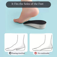 ElevaStep™ Memory Foam Height Increase Insoles – Breathable Shock-Absorbing Shoe Inserts (2–4cm)
