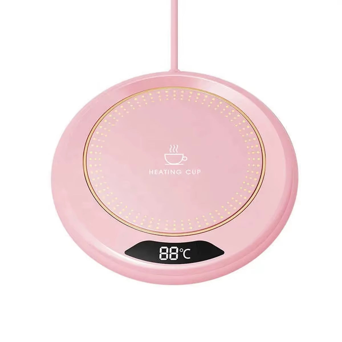 Thermostatic Heating Coaster│USB Home Heating Coaster│3-Speed Adjustment Heating│55 Degrees│