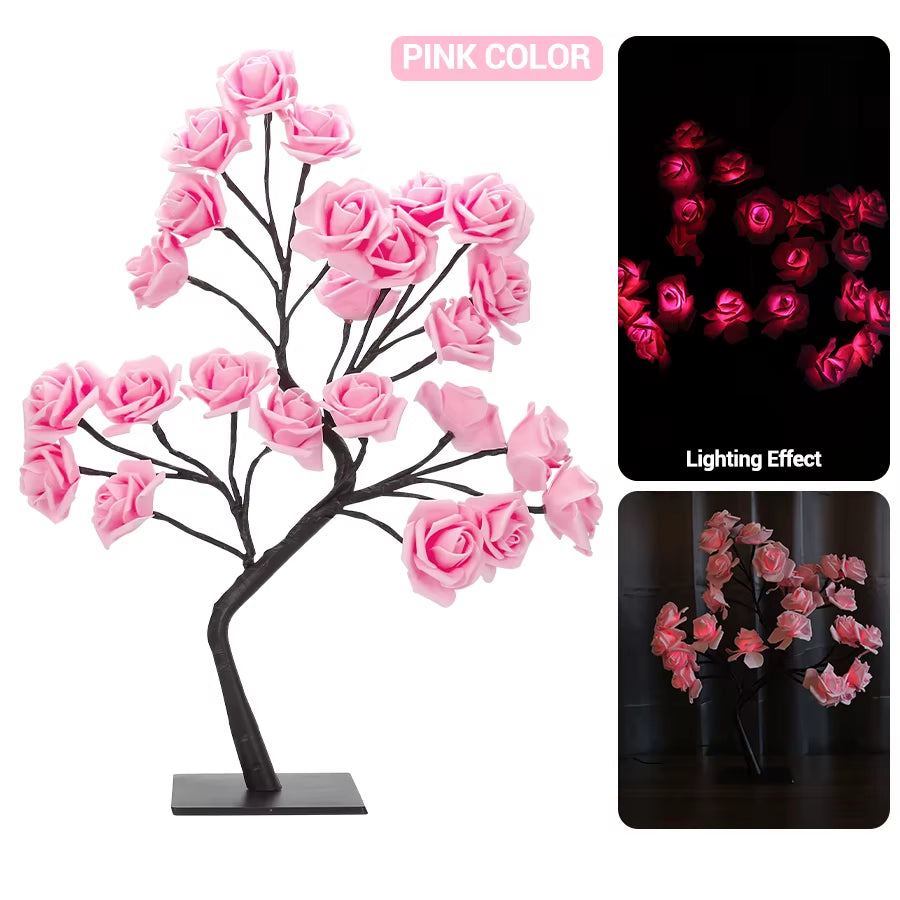 LED Rose Tree┃USB Powered Artificial Flower.