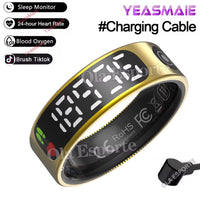 Smart Ring with Display Screen and Touch - Health Manager