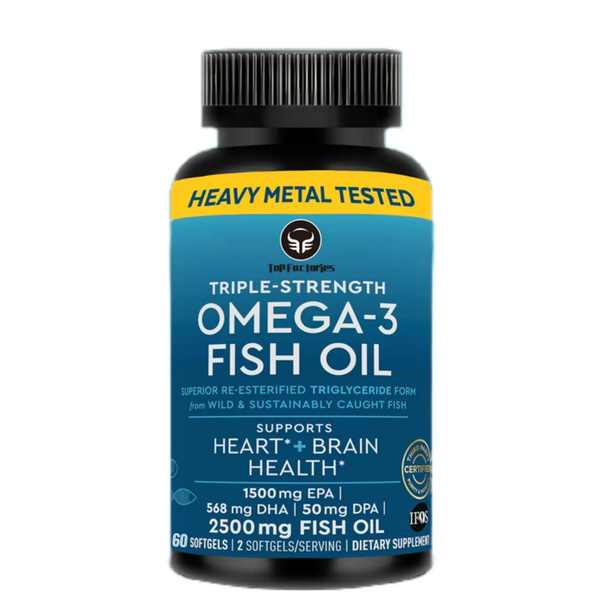 OmegaPure™ Triple Strength Omega-3 Fish Oil – High Potency EPA & DHA Omega-3 Supplement