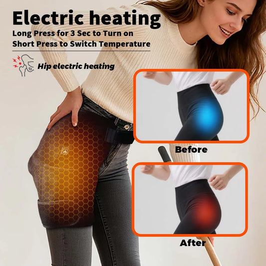 Relievio™ Heated Hip Support Belt – Infrared Therapy Wrap for Sciatica, Hip & Lumbar Pain Relief