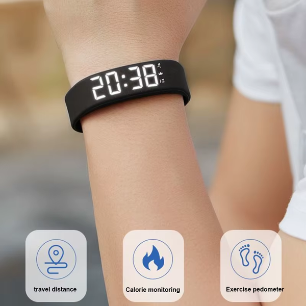 PulseTrack™ Waterproof Smart Fitness Bracelet – Advanced Health & Activity Monitor