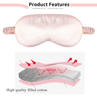 SilkDream™ Pure Silk Sleep Mask – Soft Breathable Eye Mask for Deep, Restful Sleep