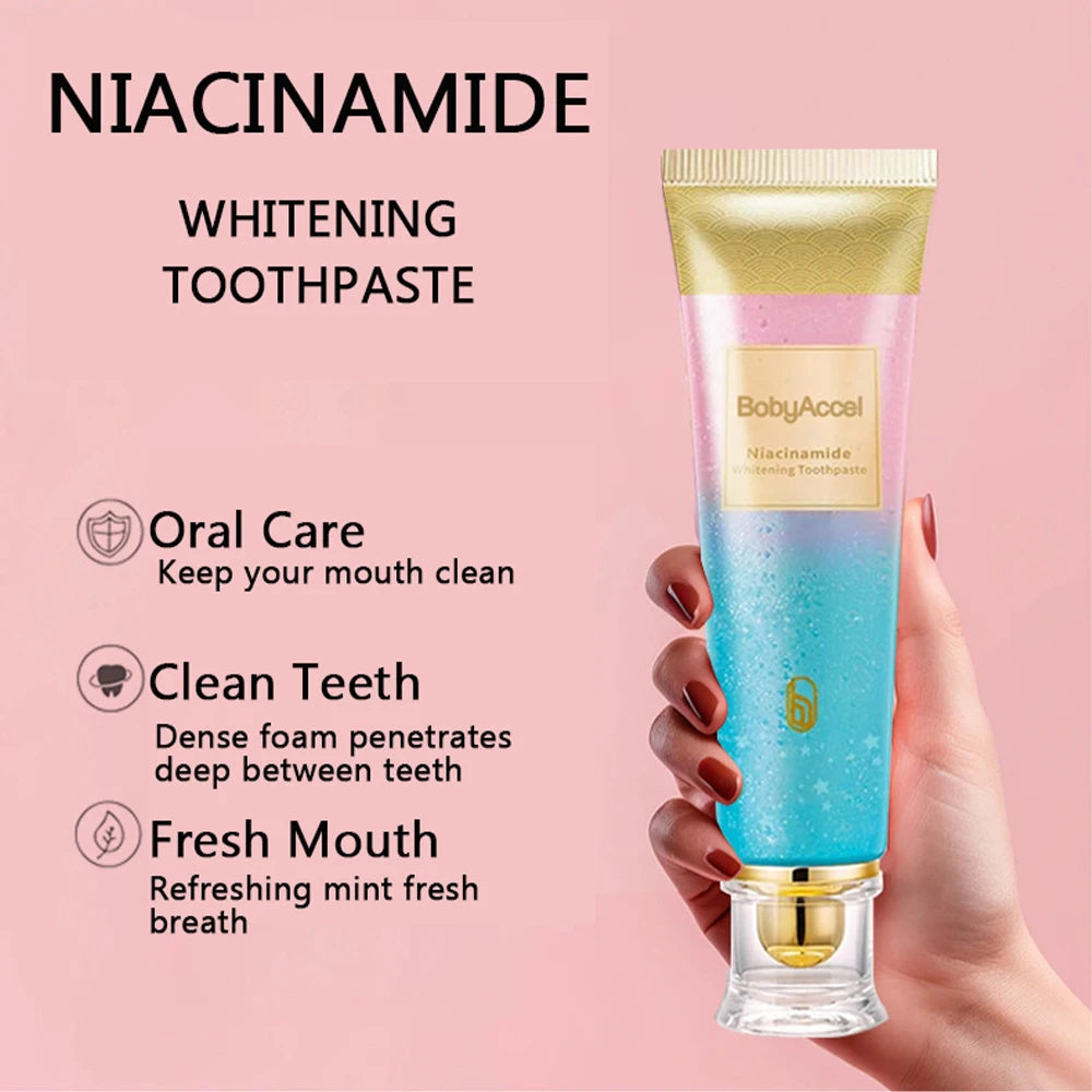 BrightSmile™ Niacinamide Whitening Toothpaste – Niacinamide Formula for a Brighter Smile