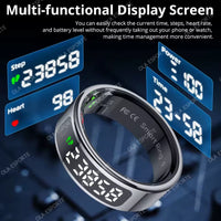 Smart Ring with Display Screen and Touch - Health Manager